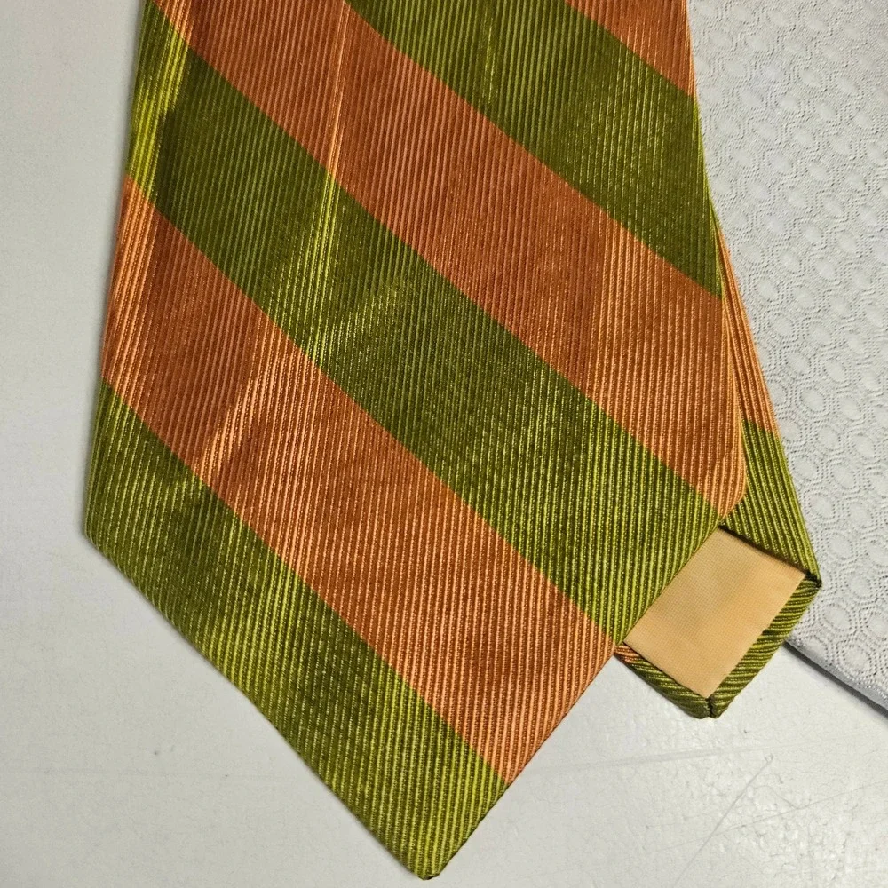 Vintage Mens Necktie Lot 5pc 70s Retro Stripes Geometric‎ Qiana Silk Cuzzens